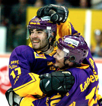 Mattias Johansson och Marku Jantonen, Färjestad jublar