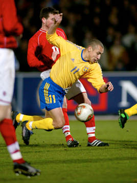 Sverige - Schweiz: Henrik Larsson, Sverige