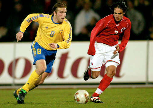 Sverige - Schweiz: Anders Svensson, Sverige, Ricardo