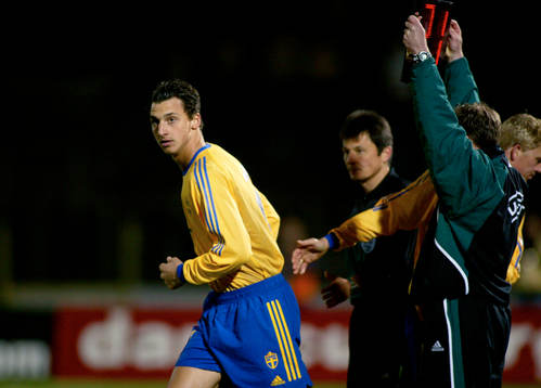 Sverige - Schweiz: Zlatan Ibrahimovic,  Sverige