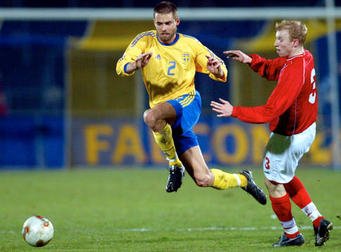 Olof Mellberg, Sverige och Ludovic Magnin, Schweiz