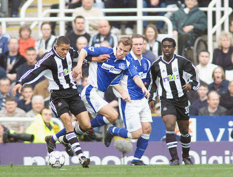 Newcastle - Everton: Jermaine Jenas, Newcastle och Niclas