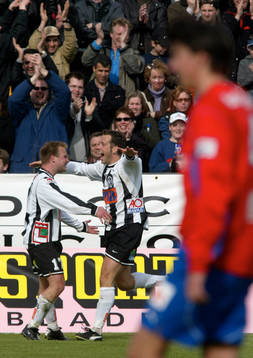 Anders Friberg och Danijel Milovanovic jublar