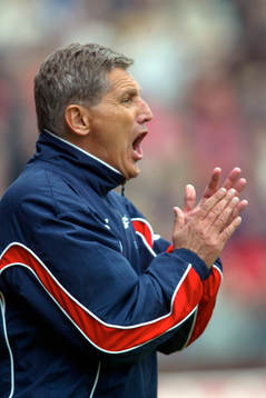 Fotboll, Allsvenskan,  Sören Cratz, tränare Helsingborg