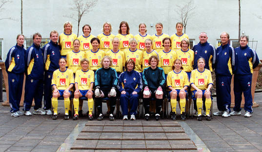 Fotboll. Dam. Lagbild