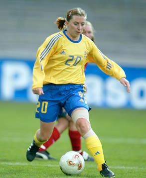 Fotboll. Dam. Sara Call, Sverige