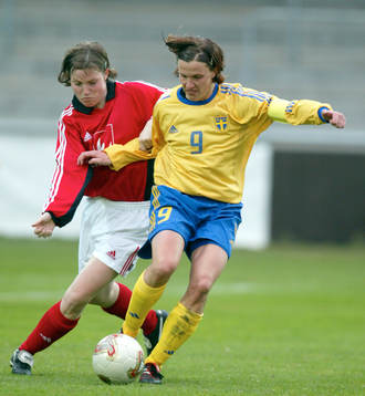 Fotboll. Dam. Malin Andersson, Sverige