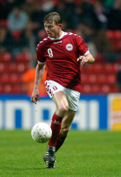 Fotboll, landskamp, Jon Dahl Tomasson, Danmark