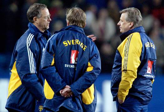 Fotboll, Norge - Sverige, Lars Lagerbäck och Tommy