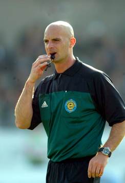 Fotboll, Allsvenskan, domare Stefan Johannesson