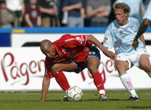 Fotboll, Malmö FF - Örgryte, Jeffrey Aubynn och Erik