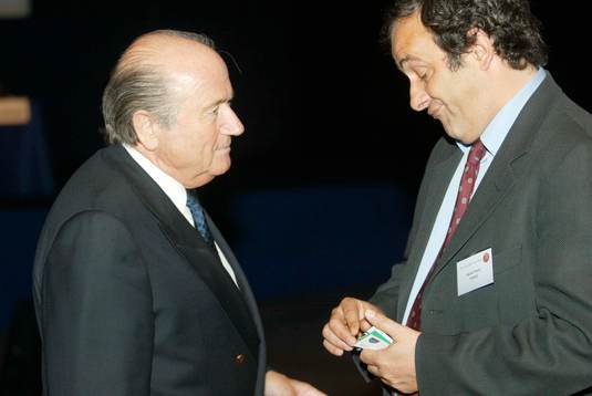 Fotboll, UEFA, Sepp Blatter och Platini