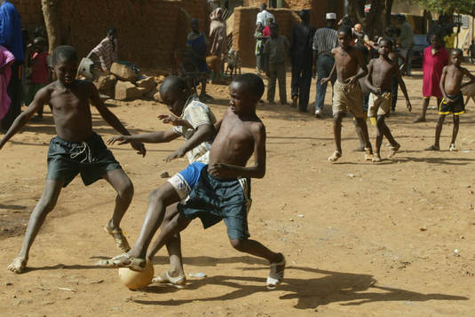 Afrikanska mästerskapen i fotboll i Mali. På Malis gator