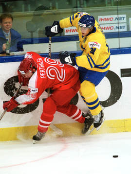 Sverige - Österrike. Jonas Johnson, Sverige