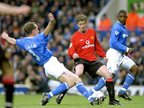 Fotboll, engelsk, Premier League, Ipswich - Manchester