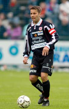 Fotboll, Allsvenskan,  Kalmars lagkapten Dennis Nilsson