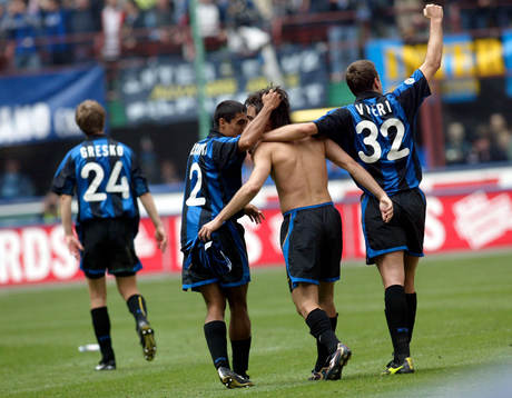 Fotboll, Serie A, italiensk, Italienska ligan, Inter, jubel