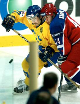 Mathias Johansson och Valeri Karpov