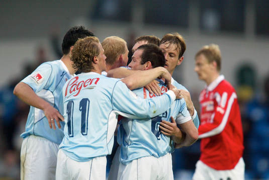 1-0 målskytten Hans Mattisson, Malmö kramas av Erik