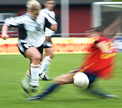 Spanien - Tyskland. Action