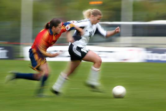 Dam EM, Spanien - Tyskland. Action
