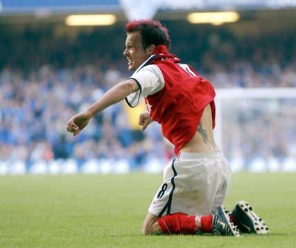 Fredrik Ljungberg, Arsenal, jubel, glädje, tatuering