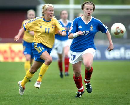 dam EM, Sverige - Frankrike, Josefine Öqvist, Sverige och