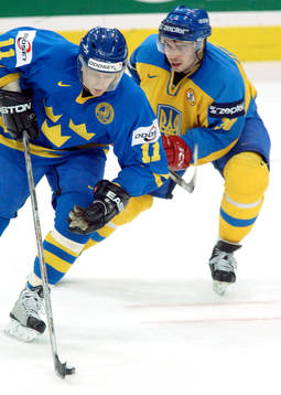 Per-Johan Axelsson och Vyacheslav Zavalnyuk