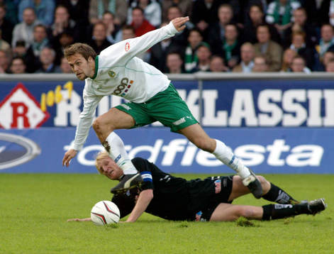 Petter Hansson, Halmstad och Max von Schlebrügge, Hammarby