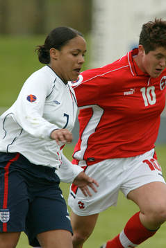 Alex Scott, England och Isabella Osterwalder, Schweiz