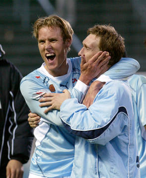 Mikael Roth, Malmö FF, jublar, jubel