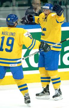 Kristian Huselius, Sverige, jublar, jubel