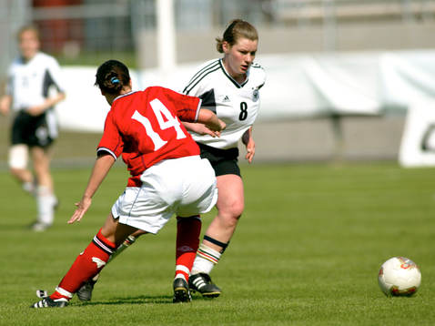 EM, F19, Tyskland - England: Anne Sabel, Tyskland