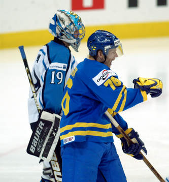 Johan Davidsson jublar, jubel