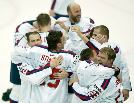 Slovakien världsmästare. Jubel, glädje