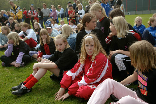 Fotboll, flickfotbollens dag i Helsingborg