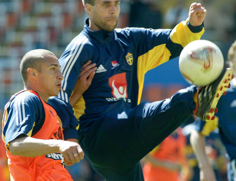 Henrik Larsson och Teddy Lucic