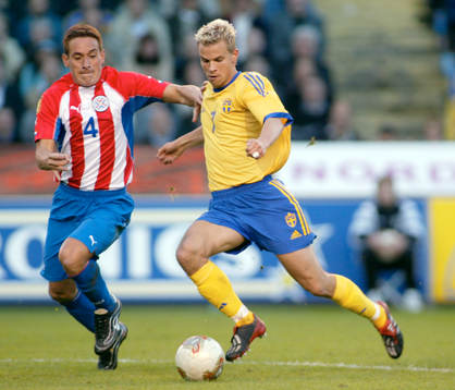 Niclas (Niklas) Alexandersson, Sverige och Carlos Gamarra,