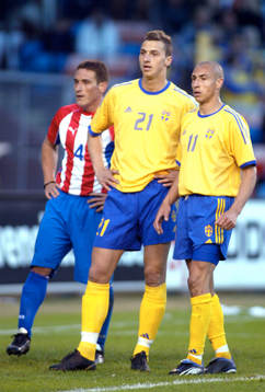 Zlatan Ibrahimovic och Henrik Larsson (Henke Larsson),