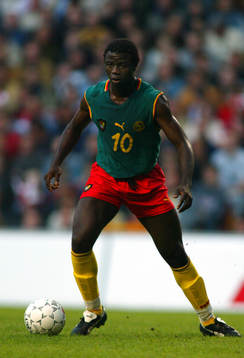 Fotboll, landskamp, Patrick Mboma, Kamerun