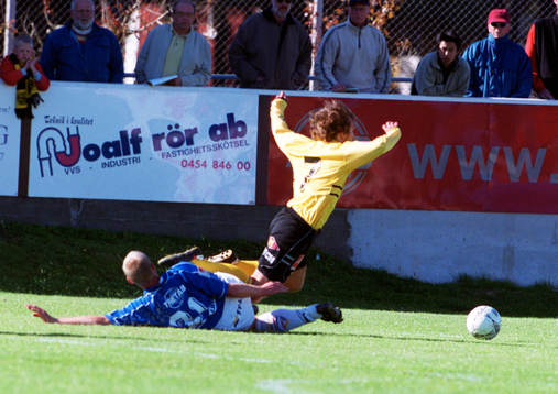 Thomas Magnusson, Trelleborg fäller Johan Svensson,