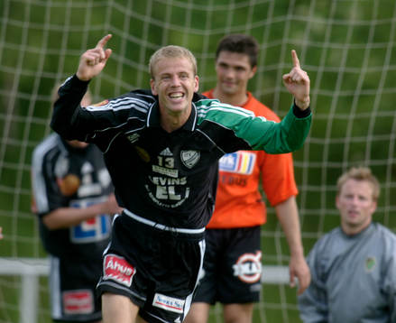 Mattias Svensson, IFK Hässleholm, jublar, jubel
