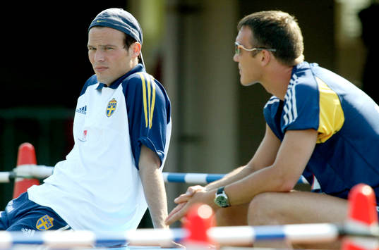 Fredrik Ljungberg och Patrik Andersson, Sverige