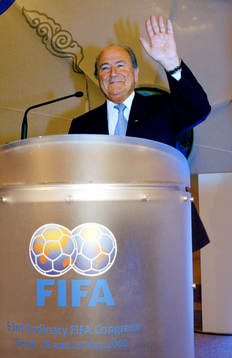 Fotboll, FIFA - kongressen i Seuol, Sydkorea. Joseph S.