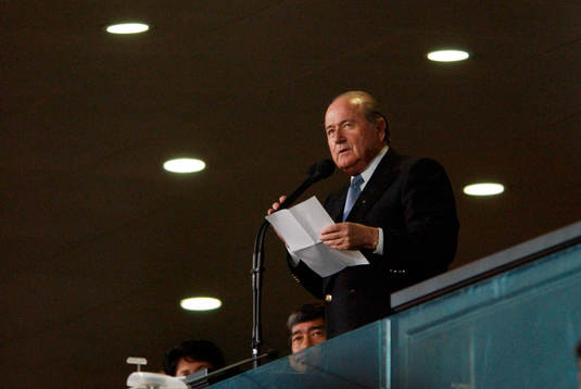 Sepp Blatter (Joseph Sepp Blatter), President FIFA håller