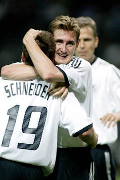 Miroslav Klose, Tyskland,  jublar (jubel)