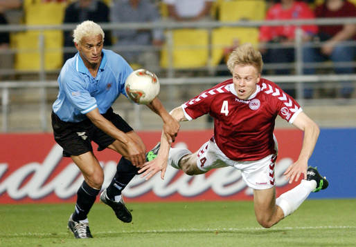 Martin Laursen, Danmark och Dario Silva, Uruguay