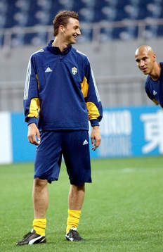 Zlatan Ibrahimovic och Henrik Larsson (Henke Larsson),