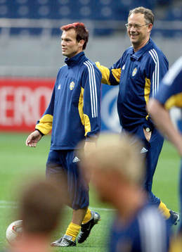 Fredrik Ljungberg och Lars Lagerbäck, Sverige