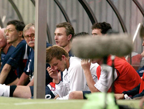 David Beckham, England höll inte hela matchen